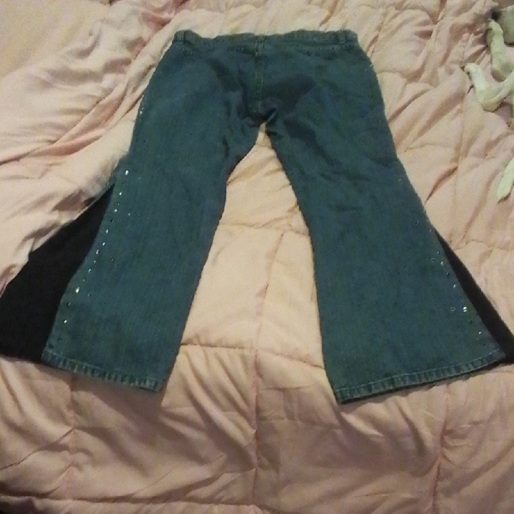 Woman's Harley Davidson‎ Flare Wide Leg Motorcycle Riding  Jeans